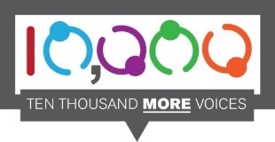 10000 MORE Voices logo